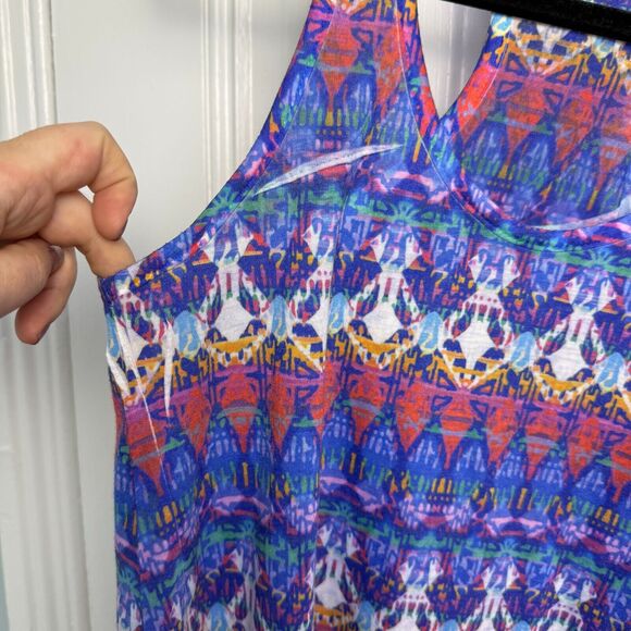 Delias Tank Womens Large Y2K Colorful Racerback Made in USA VTG Surf Top - Picture 4 of 6